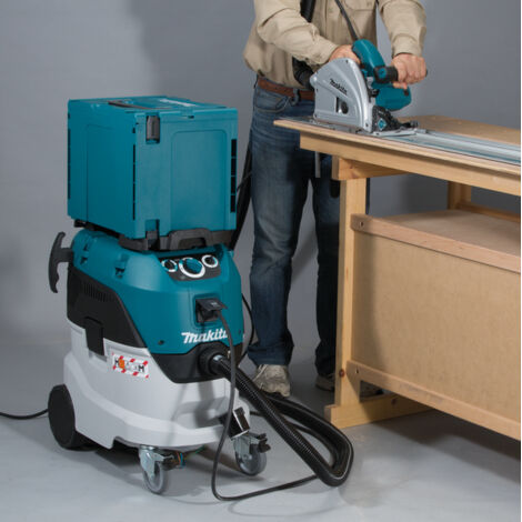 Makita – Aspirateur professionnel sec-humide 1400W – Dépression 210mbar – Capacité bac 30L – Pour chantiers humides et poussières fines - VC4210M