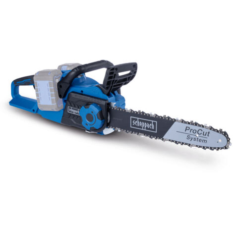 Scheppach Tronçonneuse sans fil IXES 20V - BC-CS355Duo-X - Brushless - 2x20V - Guide et chaîne 14" - Coupe max Ø33,5cm - Vendue sans batterie ni chargeur