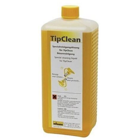 Wagner – Nettoyant spécial TipClean 1L – Pour marbre et pierre – Bouteille pour embouts de pulvérisation – Nettoyage efficace et ciblé (1/3)