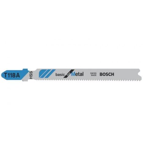 Lame de scie sauteuse Bosch T 118 A 92 mm 100 unités