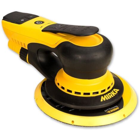 Mirka – Ponceuse orbitale 350 W – Diamètre 125/150 mm – Moteur Brushless pour ponçage précis – Pour bois dur et teck