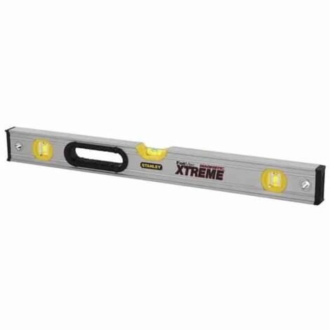 Stanley – Niveau à bulle tubulaire magnétique 60 cm – Aluminium léger renforcé – Précision +/- 0,5 mm/m – 3 fioles haute visibilité