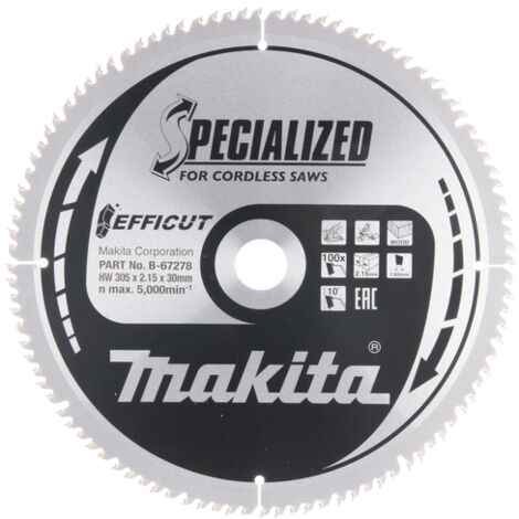 Lame de scie Makita EFFICUT 305x2 15x30 0 mm Z100 10°