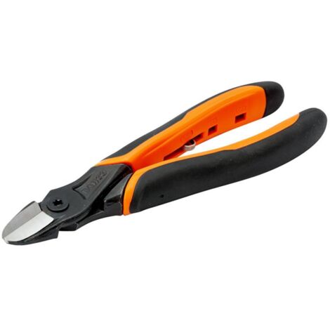 BAHCO - Pince coupante diagonale ERGO, ouverture auto, phosphaté, pr le plastique, 160mm (1/3)