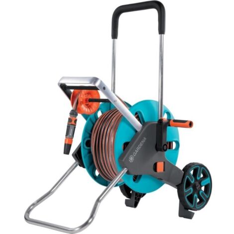 Gardena – Enrouleur tuyau arrosage 20 m – Chariot CleverRoll M Easy Set – Base rabattable – Résistant au gel – 1851720