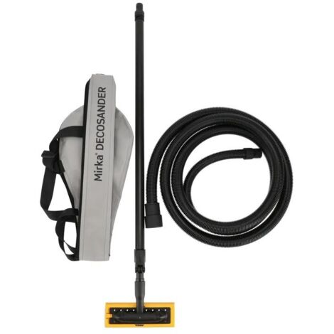 Mirka – Ponceuse murale DecoSander 80 x 230 mm – Système d'extraction intégré – Pour murs et plafonds – Poids léger 0,8 kg – Manche télescopique ajustable