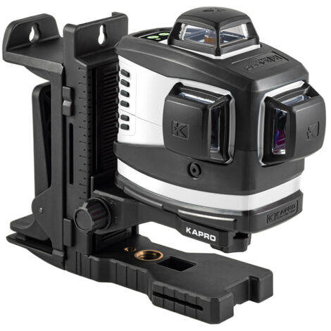 Niveau laser 3D vert – 3 rayons laser à 360° – Portée intérieure 30m, extérieure 70m – Précision 0,2mm/m – Classe II, IP65 – Kapro