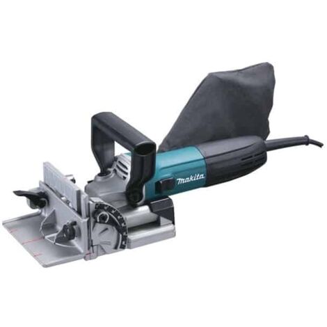 Makita – Tenon cutter 700 W – Profondeur de coupe réglable – Inclinaison de semelle 0° à 90° – Pour assemblages en bois dur - PJ7000J
