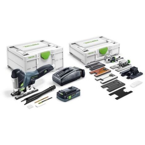 Festool – Scie sauteuse sans fil 18V – 1 batterie 4.0Ah – Profondeur de coupe 120mm – Moteur Brushless pour bois dur