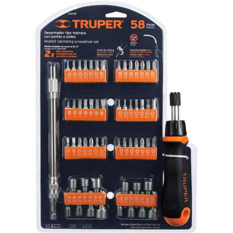 Jeu de tournevis Truper JDM-58 58 unités