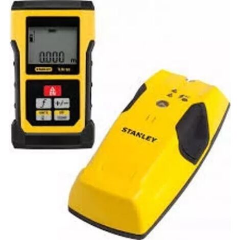 Télémètre laser Stanley TLM165 + détecteur de métaux et bois Stanley S100
