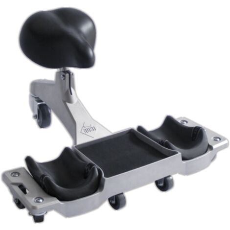 Rubi – Siège ergonomique SR-1 130kg – Châssis aluminium haute résistance – 7 roues caoutchouc – Réglable en hauteur et inclinaison (1/8)