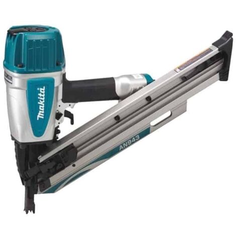 Makita – Cloueuse pneumatique pour construction – Longueur de clou 50mm – Pression max 8 bars – Mécanisme anti-tir à vide – Coffret de transport inclus - AN943K (1/2)