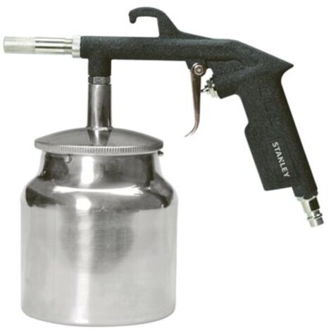 Stanley – Pistolet de sablage pneumatique 1L – Débit d'air 300 L/min – Pression max 8 bar – Pour métal, pierre et béton – Raccord mâle 1/4 - 156063XSTN (1/3)