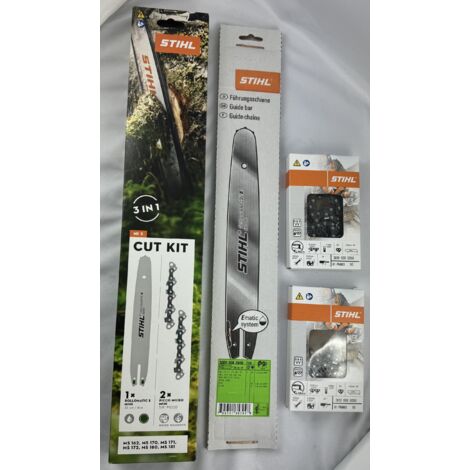 Stihl – Set d'accessoires pour tronçonneuse – Guide et chaîne 30cm – Pour bois dur – 30050009901