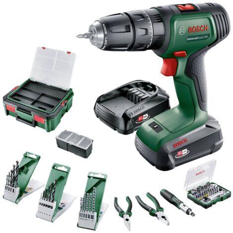 Bosch Home and Garden Universal Impact 18V -Perceuse à percussion sans fil + chargeur, + mallette (1/10)