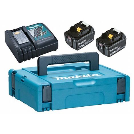 Batterie Makita 197624-2 18 V 2x5 0 Ah Li-ion + Chargeur DC18RC + Valise