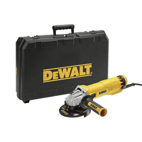 Dewalt – Meuleuse 1200 W 125 mm – DWE4217KD – Coupe précise métal, béton, pierre – Moteur 11000 tr/min – Carter protection réglable - DWE4217KD-QS (1/10)