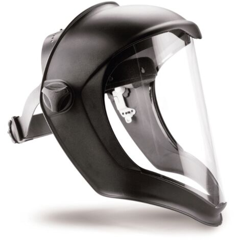 Honeywell – Visière de protection 1011624 – Polycarbonate incolore anti-rayures – Protection front et menton – Compatible lunettes et masques respiratoires