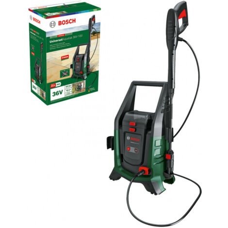 Bosch – Nettoyeur haute pression électrique 36V – Pression 100 bars – Débit max 350 l/h – Longueur tuyau 6m – Moteur Brushless pour performance accrue