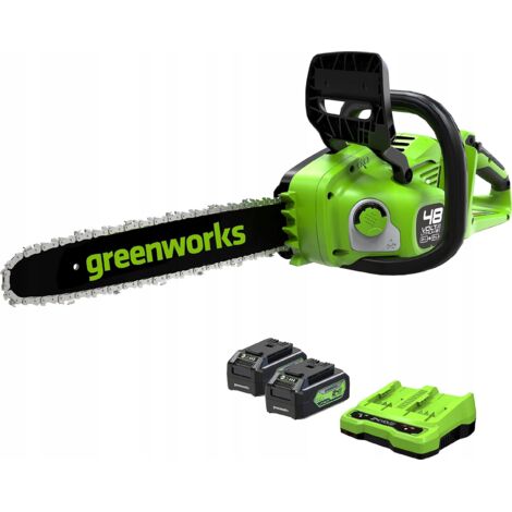 Tronçonneuse Greenworks GD24X2CS36K4x 2x24 V 2x4 0 Ah 36 cm bande (1/3)