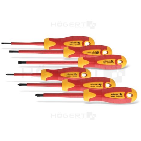Ensemble de tournevis Hogert HT1S996 6 unités (1/2)