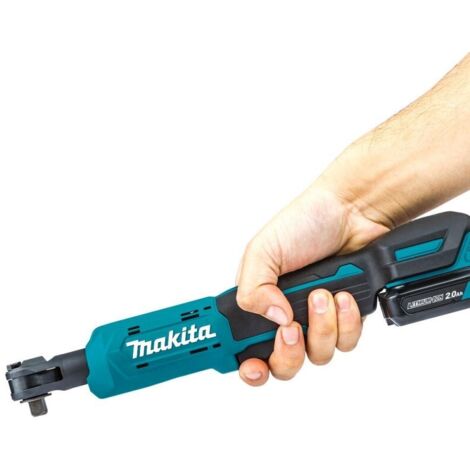 Makita – Clé à cliquet sans fil 12V – Couple 47,5Nm – Douilles 1/4'' et 3/8'' – Pour mécanique et assemblage professionnel - WR100DZ