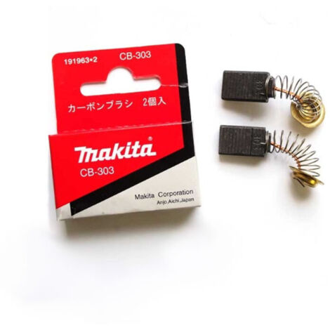 Lot de 2 charbons CB 303 pour outils Makita – Carbone haute qualité – Remplacement pour performance optimale – 1919632