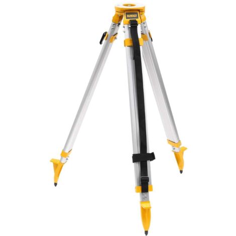 Dewalt – Trépied pour niveau laser en aluminium DE0736 – Hauteur réglable 1,07m à 1,73m – Filetage 5/8' – Stabilité optimale sur surfaces dures - DE0736-XJ