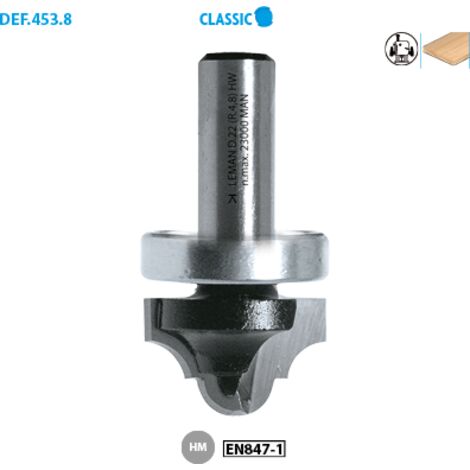 MECHE POUR MOULURES D22 R1=4,8/R2=4,8 Q8/RLT SUP. HM (1/3)