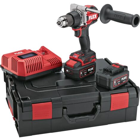 Perceuse-visseuse sans fil - 18V - FLEX - 2 Vitesses + mode Turbo + L-Boxx + Batterie + Chargeur - 531274 (1/5)