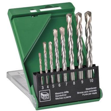 Set de forets béton/maçonnerie 3/4/5/6/7/8/9/10 mm 2T HIKOKI 780899 (1/2)
