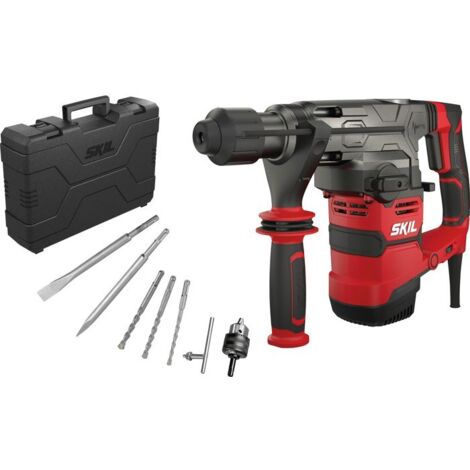 Perforateur pneumatique 1500W 5J – 3 fonctions pour béton, bois et métal – SDS+ – Coffret avec accessoires inclus – Skil