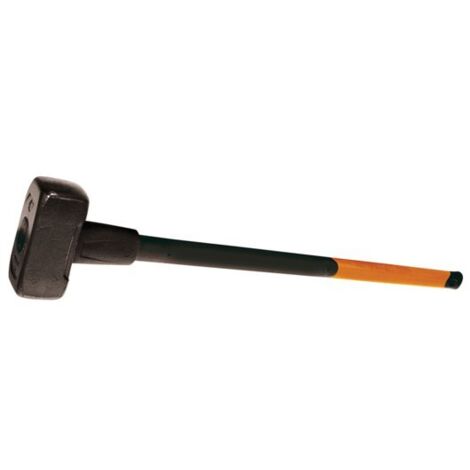 Fiskars – Masse XXL – Tête en acier au carbone forgé – Manche en fibre de verre 900mm – Poids 6 kg pour enfoncement de pieux en bois (1/10)