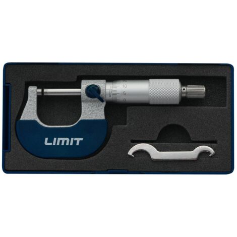 Micromètre extérieur analogique avec une plage de mesure de 0 à 25 mm résolution 0,01 mm Limit MMA0-25MM (1/3)