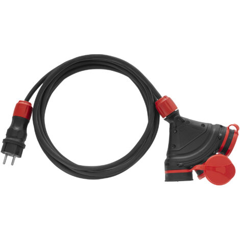 Awtools przedłużacz extreme 25m 3x2,5mm 3 gniazda ip54 16a/4000w (1/4)