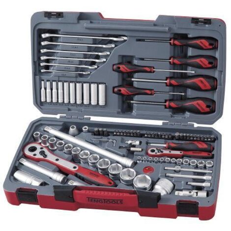 Teng Tools TM095 Jeu de clés à douille rouge 95 pièces