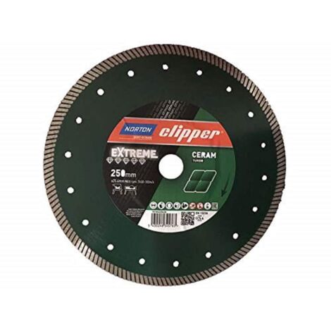 Disque diamant NORTON Super Grés XT Ø 250 mm Alésage 25.4 - 70184625428