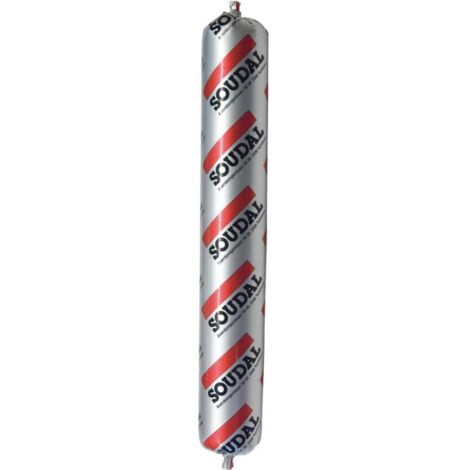 Silirub 2 - Mastic silicone neutre - Soudal - Poche de 600 ml Blanc		