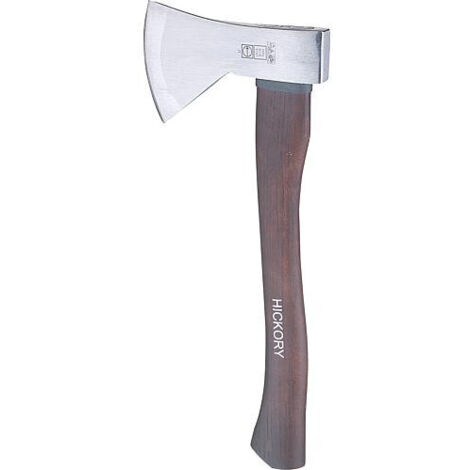 Banyo – Hache RUTHE 1000g – Manche en hickory – Tête forgée pour coupe nette – Idéale pour sylviculture et jardinage