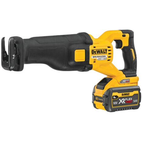 Dewalt – Scie sabre 54V XR FLEXVOLT DCS389X2QW – 2 batteries 9.0Ah – Moteur sans charbon – Vitesse 3000 spm pour coupes rapides