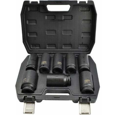 Awtools zestaw nasadek udarowych 3/4" 8cz. długie black line