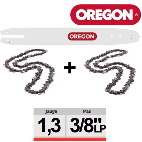 Kit guide chaîne Oregon 543484 Combo Guide 160SDEA074 + 2 chaînes 91P055E