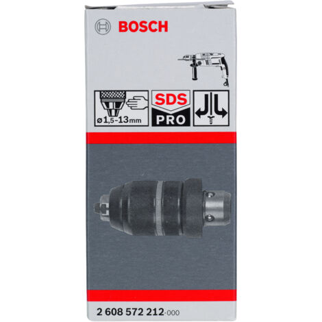 Mandrin à serrage rapide SDS plus 1,5-13 mm – Adaptateur pour perforateur Bosch GBH 2-26 DFR – Montage sans outil