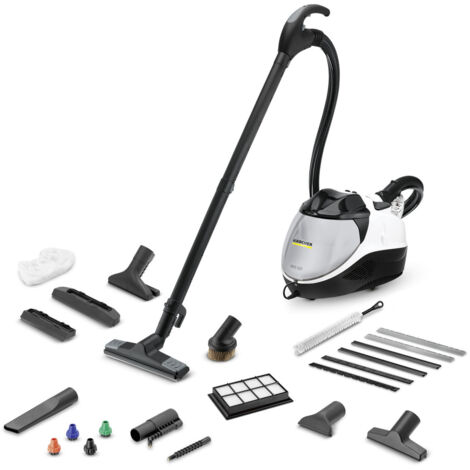 Karcher Aspirateur nettoyeur vapeur SV 7, aspirateur laveur séchant, 3 en 1, élimine 99,99 % des virus et bactéries en un passage, élimine les allergènes