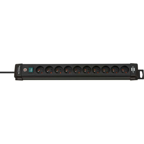 MULTIPRISE PREMIUM-LINE 10 PRISES NOIR 3,00 M H05VV-F 3G1,5 TYPE E BRENNENSTUHL 1951104100 (1/4)