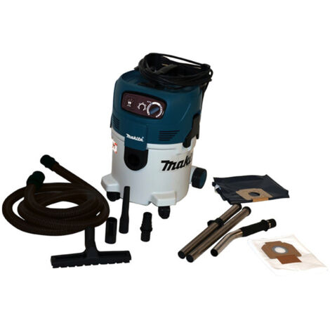 Makita – Aspirateur professionnel 1500W pour poussières M – Débit d'air 3700 l/min – Capacité 30 l – Système Push&Clean – VC3012M (1/2)
