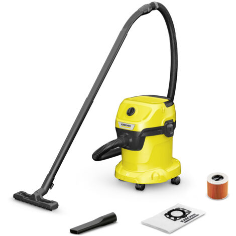 KARCHER Bidone aspiratutto WD 3 V - 15/4/20 - Potenza nominale di ingresso: 1000 W - Potenza di aspirazione: 230 W - Aspirazione: max. 230 mbar