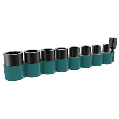 SET DE 8 DOUILLES 1/2'' + ADAPTATEUR 3/8'' MAKITA B-54651 (1/3)