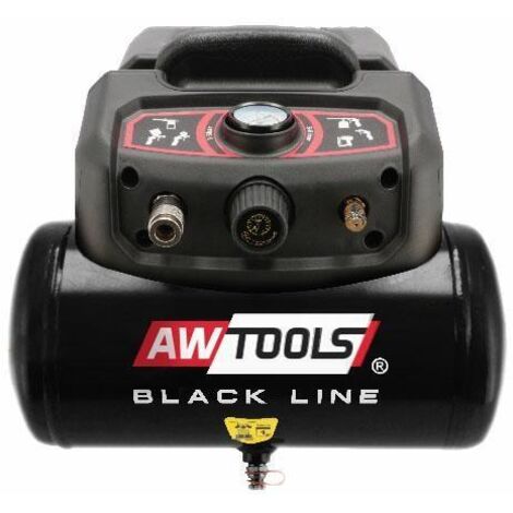 Awtools AC6 Black Line Compresseur électrique 6L Noir (1/2)